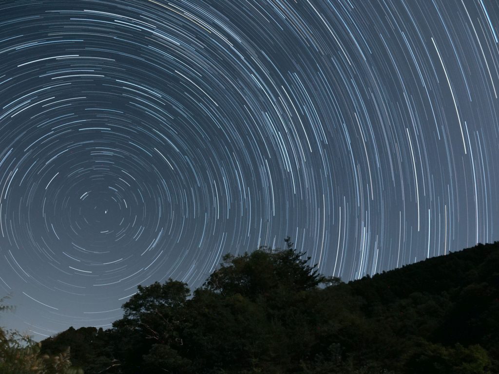 亀山湖8月比較明合成-北向き