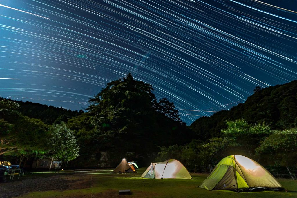 亀山湖8月比較明合成-南向き